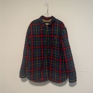 LL Bean Plaid Button-Up Shirt